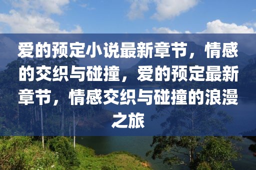 愛的預(yù)定小說最新章節(jié)，情感的交織與碰撞，愛的預(yù)定最新章節(jié)，情感交織與碰撞的浪漫之旅