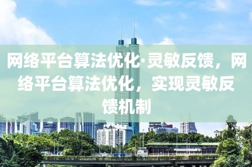 網(wǎng)絡(luò)平臺(tái)算法優(yōu)化·靈敏反饋，網(wǎng)絡(luò)平臺(tái)算法優(yōu)化，實(shí)現(xiàn)靈敏反饋機(jī)制