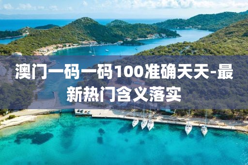 澳門一碼一碼100準(zhǔn)確天天-最新熱門含義落實(shí)