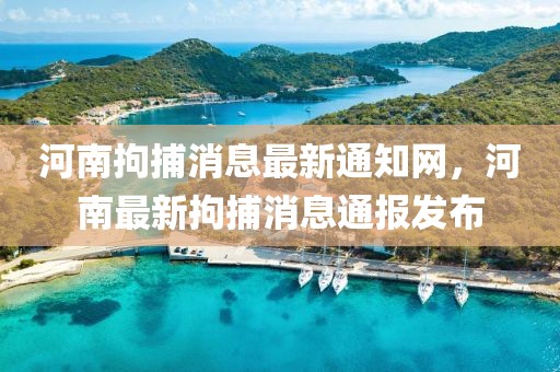 河南拘捕消息最新通知網(wǎng)，河南最新拘捕消息通報(bào)發(fā)布