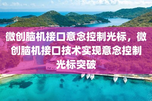 微創(chuàng)腦機接口意念控制光標，微創(chuàng)腦機接口技術實現(xiàn)意念控制光標突破