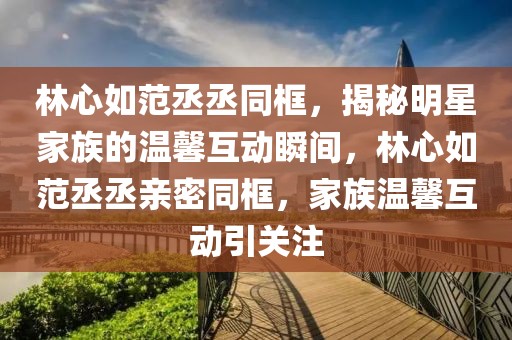 林心如范丞丞同框，揭秘明星家族的溫馨互動(dòng)瞬間，林心如范丞丞親密同框，家族溫馨互動(dòng)引關(guān)注