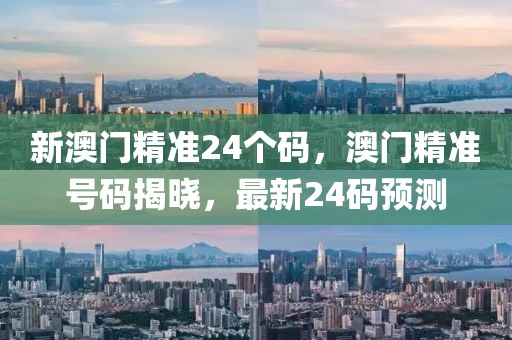 新澳門精準24個碼，澳門精準號碼揭曉，最新24碼預測