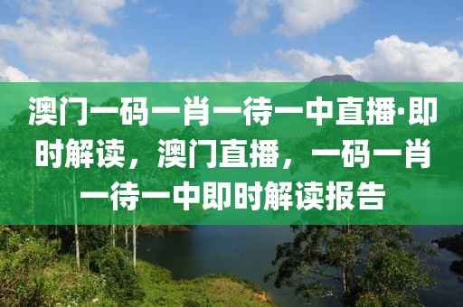 澳門一碼一肖一待一中直播·即時(shí)解讀，澳門直播，一碼一肖一待一中即時(shí)解讀報(bào)告