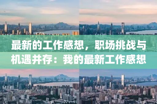 最新的工作感想，職場挑戰(zhàn)與機遇并存：我的最新工作感想