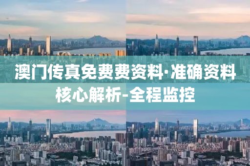 澳門傳真免費(fèi)費(fèi)資料·準(zhǔn)確資料核心解析-全程監(jiān)控