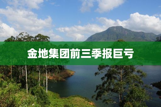 金地集團前三季報巨虧