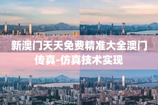 新澳門天天免費精準(zhǔn)大全澳門傳真-仿真技術(shù)實現(xiàn)