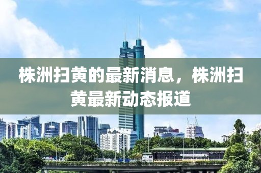 株洲掃黃的最新消息，株洲掃黃最新動(dòng)態(tài)報(bào)道