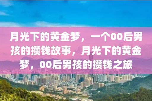 月光下的黃金夢，一個00后男孩的攢錢故事，月光下的黃金夢，00后男孩的攢錢之旅