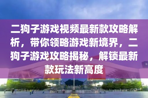 二狗子游戲視頻最新款攻略解析，帶你領(lǐng)略游戲新境界，二狗子游戲攻略揭秘，解鎖最新款玩法新高度