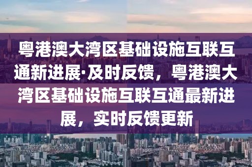 粵港澳大灣區(qū)基礎(chǔ)設(shè)施互聯(lián)互通新進(jìn)展·及時(shí)反饋，粵港澳大灣區(qū)基礎(chǔ)設(shè)施互聯(lián)互通最新進(jìn)展，實(shí)時(shí)反饋更新