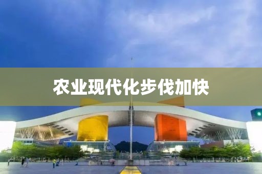 農(nóng)業(yè)現(xiàn)代化步伐加快