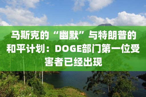 馬斯克的“幽默”與特朗普的和平計劃：DOGE部門第一位受害者已經出現