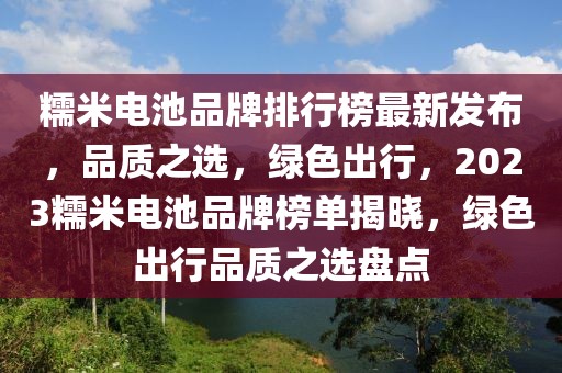 糯米電池品牌排行榜最新發(fā)布，品質(zhì)之選，綠色出行，2023糯米電池品牌榜單揭曉，綠色出行品質(zhì)之選盤(pán)點(diǎn)