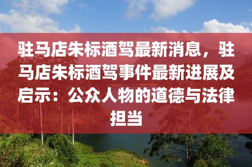 駐馬店朱標酒駕最新消息，駐馬店朱標酒駕事件最新進展及啟示：公眾人物的道德與法律擔當