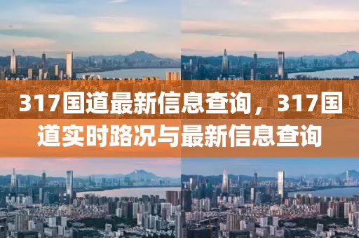 317國(guó)道最新信息查詢(xún)，317國(guó)道實(shí)時(shí)路況與最新信息查詢(xún)