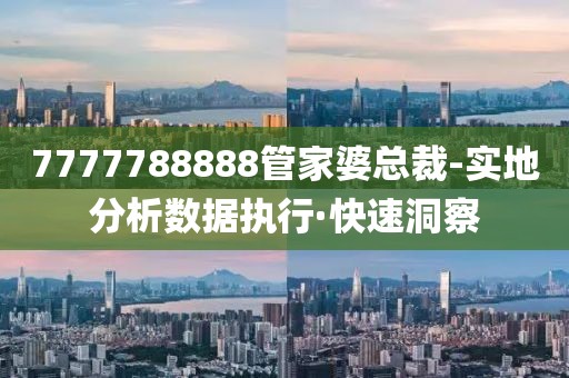 7777788888管家婆總裁-實(shí)地分析數(shù)據(jù)執(zhí)行·快速洞察