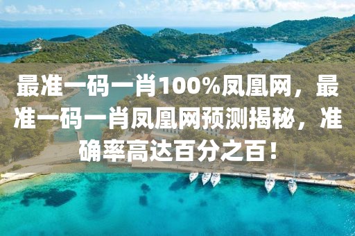 最準(zhǔn)一碼一肖100%鳳凰網(wǎng)，最準(zhǔn)一碼一肖鳳凰網(wǎng)預(yù)測揭秘，準(zhǔn)確率高達(dá)百分之百！