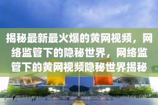 揭秘最新最火爆的黃網(wǎng)視頻，網(wǎng)絡(luò)監(jiān)管下的隱秘世界，網(wǎng)絡(luò)監(jiān)管下的黃網(wǎng)視頻隱秘世界揭秘