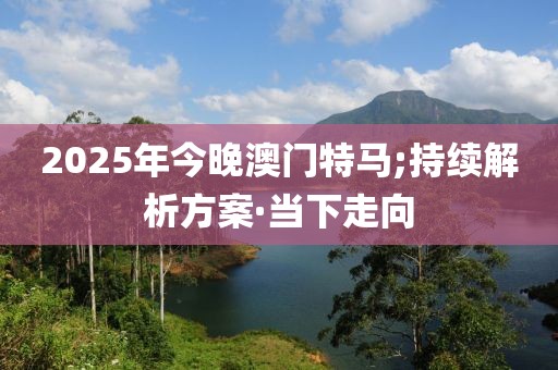 2025年今晚澳門特馬;持續(xù)解析方案·當(dāng)下走向