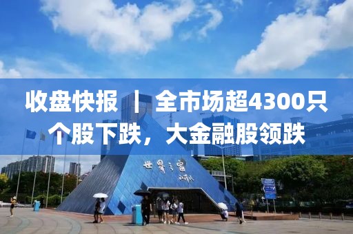 收盤快報(bào) ｜ 全市場超4300只個(gè)股下跌，大金融股領(lǐng)跌