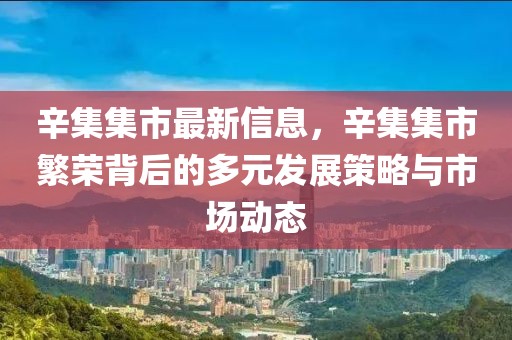 辛集集市最新信息，辛集集市繁榮背后的多元發(fā)展策略與市場(chǎng)動(dòng)態(tài)