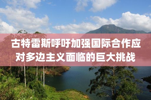 古特雷斯呼吁加強(qiáng)國際合作應(yīng)對多邊主義面臨的巨大挑戰(zhàn)