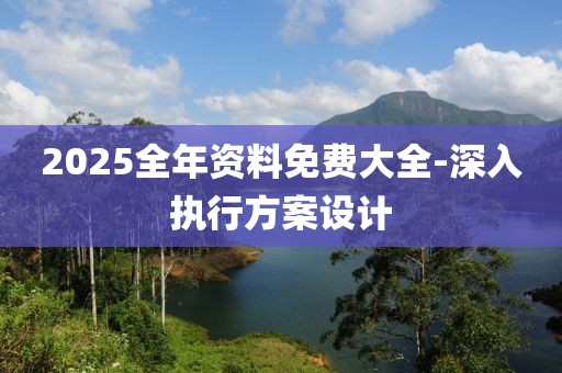 2025全年資料免費(fèi)大全-深入執(zhí)行方案設(shè)計