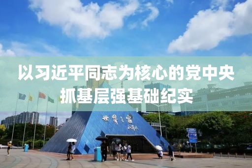 以習近平同志為核心的黨中央抓基層強基礎紀實