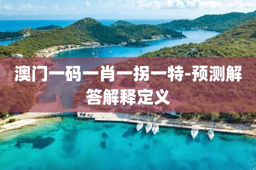 澳門一碼一肖一拐一特-預(yù)測(cè)解答解釋定義