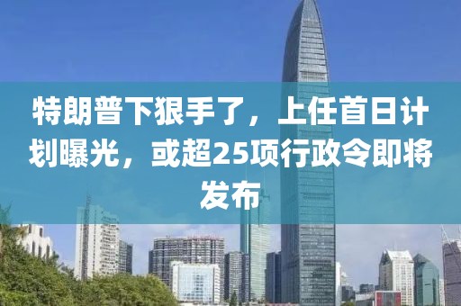特朗普下狠手了，上任首日計劃曝光，或超25項行政令即將發(fā)布