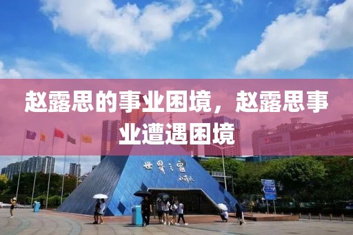 趙露思的事業(yè)困境，趙露思事業(yè)遭遇困境