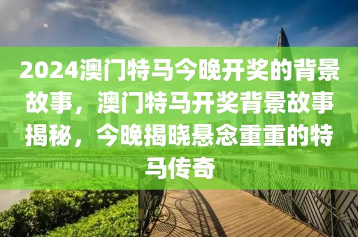 2024澳門特馬今晚開獎的背景故事，澳門特馬開獎背景故事揭秘，今晚揭曉懸念重重的特馬傳奇