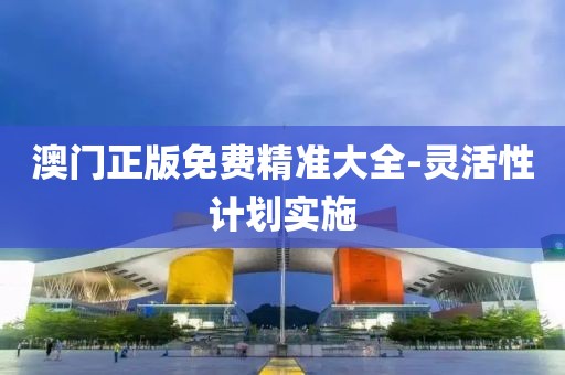 澳門(mén)正版免費(fèi)精準(zhǔn)大全-靈活性計(jì)劃實(shí)施