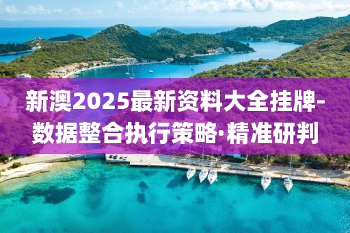 新澳2025最新資料大全掛牌-數(shù)據(jù)整合執(zhí)行策略·精準(zhǔn)研判