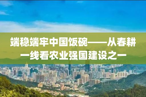 端穩(wěn)端牢中國飯碗——從春耕一線看農(nóng)業(yè)強(qiáng)國建設(shè)之一