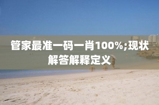 管家最準(zhǔn)一碼一肖100%;現(xiàn)狀解答解釋定義