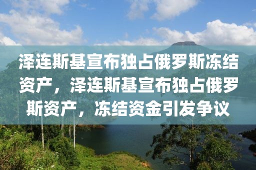 澤連斯基宣布獨(dú)占俄羅斯凍結(jié)資產(chǎn)，澤連斯基宣布獨(dú)占俄羅斯資產(chǎn)，凍結(jié)資金引發(fā)爭議