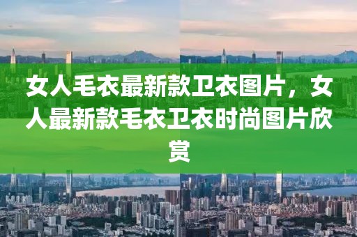 女人毛衣最新款衛(wèi)衣圖片，女人最新款毛衣衛(wèi)衣時尚圖片欣賞