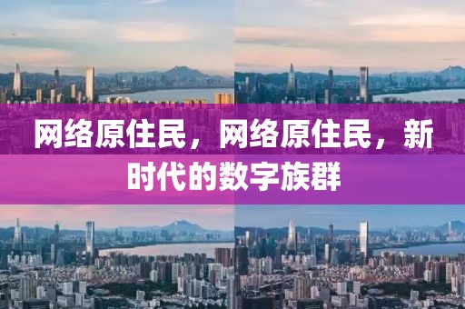 網絡原住民，網絡原住民，新時代的數(shù)字族群