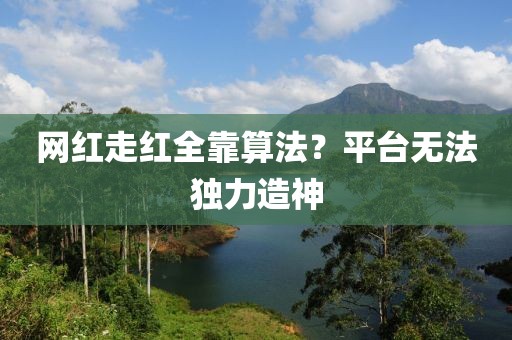 網(wǎng)紅走紅全靠算法？平臺無法獨力造神