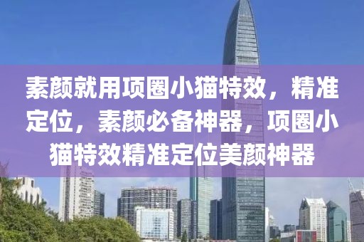 素顏就用項(xiàng)圈小貓?zhí)匦?，精?zhǔn)定位，素顏必備神器，項(xiàng)圈小貓?zhí)匦Ь珳?zhǔn)定位美顏神器