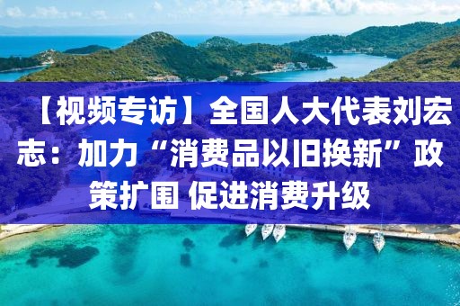 【視頻專訪】全國人大代表劉宏志：加力“消費品以舊換新”政策擴圍 促進消費升級