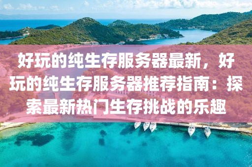 好玩的純生存服務(wù)器最新，好玩的純生存服務(wù)器推薦指南：探索最新熱門生存挑戰(zhàn)的樂趣