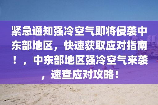 緊急通知強(qiáng)冷空氣即將侵襲中東部地區(qū)，快速獲取應(yīng)對(duì)指南！，中東部地區(qū)強(qiáng)冷空氣來(lái)襲，速查應(yīng)對(duì)攻略！