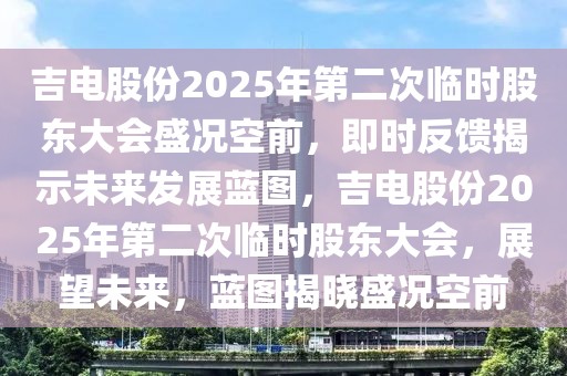 吉電股份2025年第二次臨時(shí)股東大會(huì)盛況空前，即時(shí)反饋揭示未來(lái)發(fā)展藍(lán)圖，吉電股份2025年第二次臨時(shí)股東大會(huì)，展望未來(lái)，藍(lán)圖揭曉盛況空前