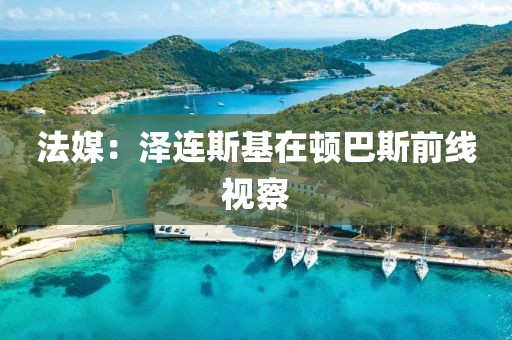 法媒：澤連斯基在頓巴斯前線視察