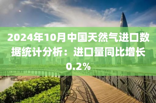 2024年10月中國天然氣進(jìn)口數(shù)據(jù)統(tǒng)計(jì)分析：進(jìn)口量同比增長0.2%