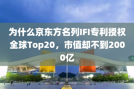 為什么京東方名列IFI專利授權(quán)全球Top20，市值卻不到2000億